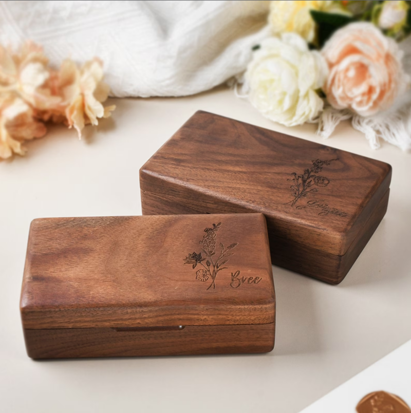 Personalized Wood Jewelry Box