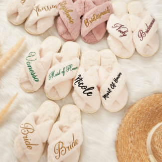 Personalized Bridal Slippers
