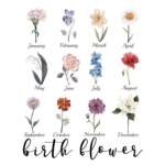 Birth Flower Jewelry Travel Case