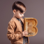 Wooden Piggy Bank for Boys or Girls