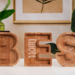 Wooden Piggy Bank for Boys or Girls