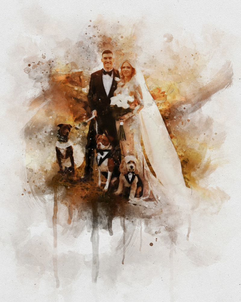 Wedding Painting, Digital Product