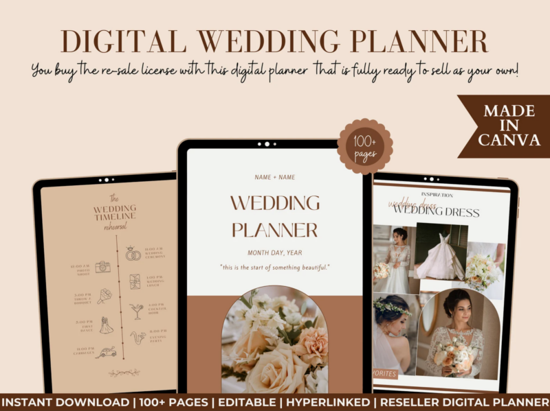 Digital wedding planner