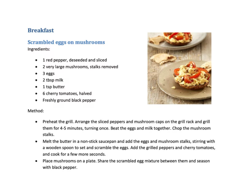 E-book of 45 irresistible healthy recipes
